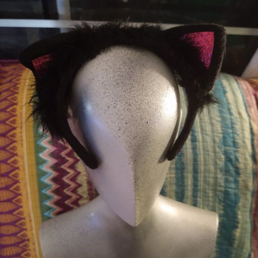 Free with purchase Black Cat Kitten Ears Halloween